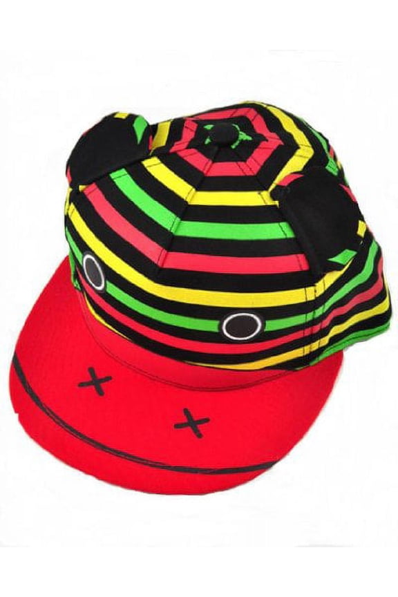 Boys' Animal Print Snapback Cap With Cotton Twill O/S Multi Color