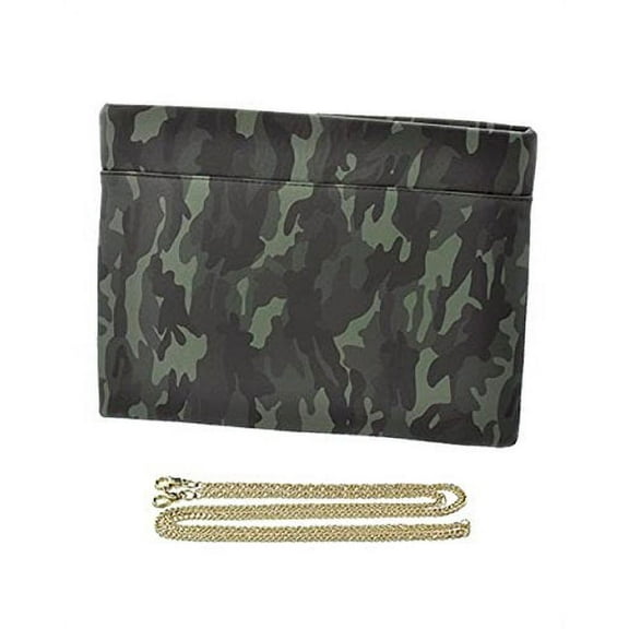 2Chique Boutique Camouflage Pattern Clutch, Green