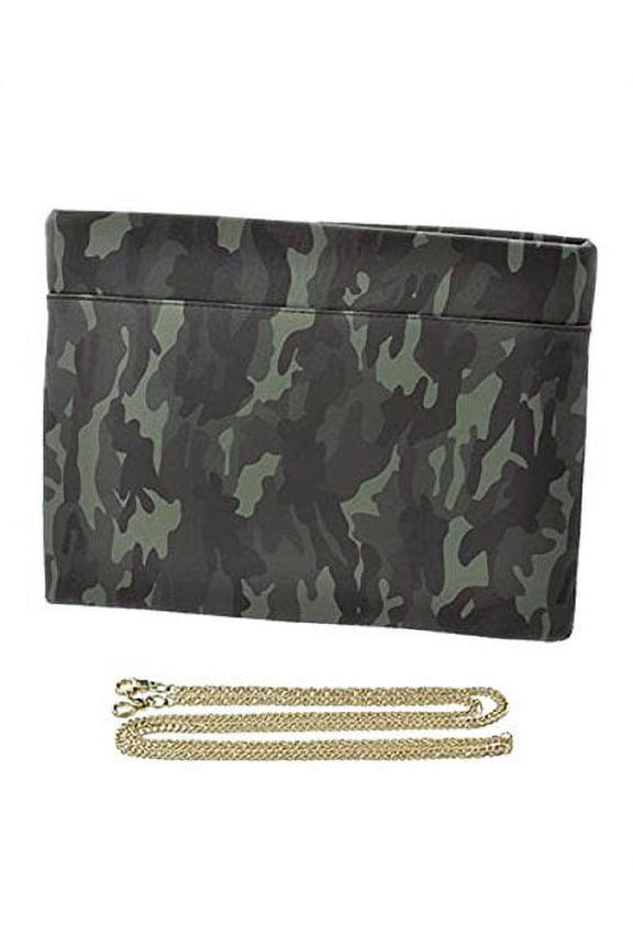 Camouflage Pattern Clutch, Green