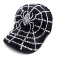 thumbnail image 1 of 2Chique Boutique Men's Black Clear Crystal Spider Cap, 1 of 3