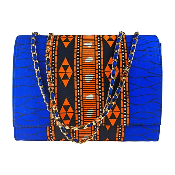 2Chique Boutique Women's Handmade Ankara Print Fashion Handbag, ADAOBI