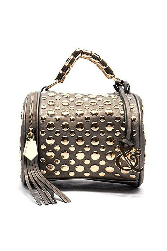 Women's Mini Studded Pewter Tote
