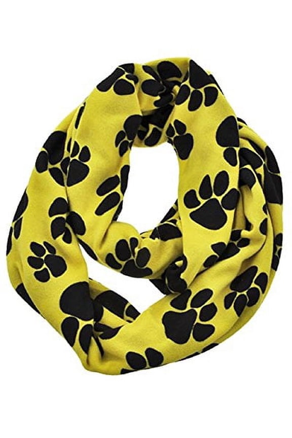 Women's Paw Print Infinity Scarf