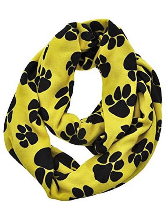 Women's Paw Print Infinity Scarf