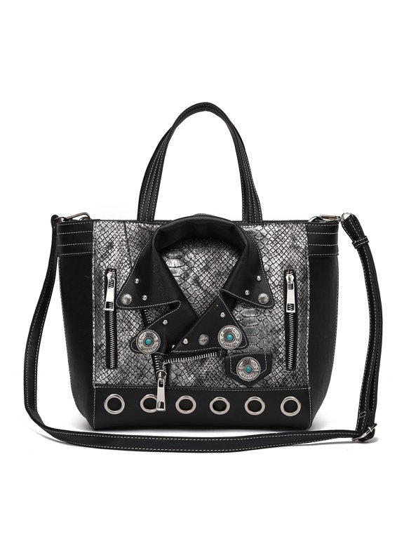 Women's Python Motorcycle Jacket Tote