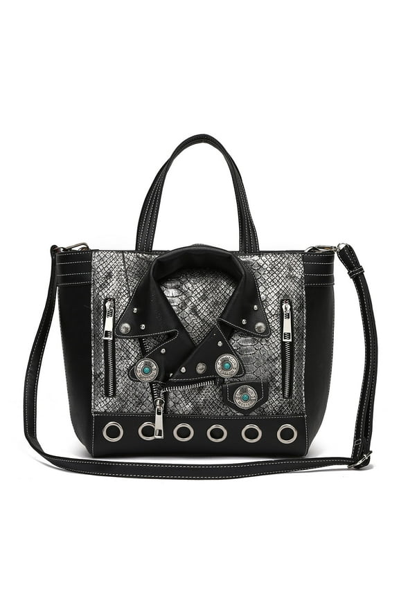 Women's Python Motorcycle Jacket Tote