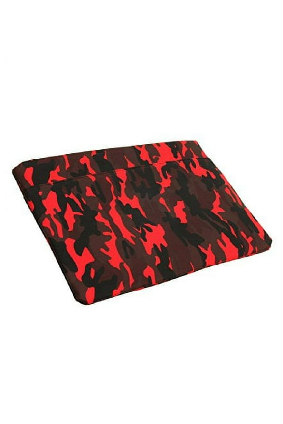 Women's Red and Black Camouflage Pattern Clutch