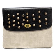 2Chique Boutique Womens Rivet Studded Clutch Bag