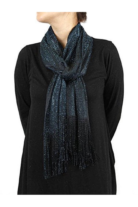Women's Sparkling Teal Fashion Scarf