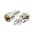 thumbnail image 1 of 2Ct Brilliant Round Cut Solitaire Studs Champagne 14K White Solid Solid Gold Everyday Dainty Earrings Screw Back, 1 of 7