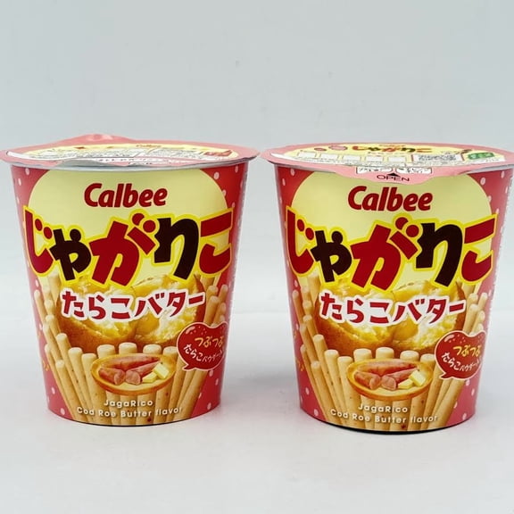 (2Ct) Calbee Jagarico Cod Roe Butter Flavor 52g