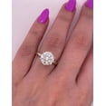 thumbnail image 1 of 2Ct Lab Created Diamond Round Cut Solitaire Beauty Engagement Ring 14K Yellow Gold Plated, 1 of 5