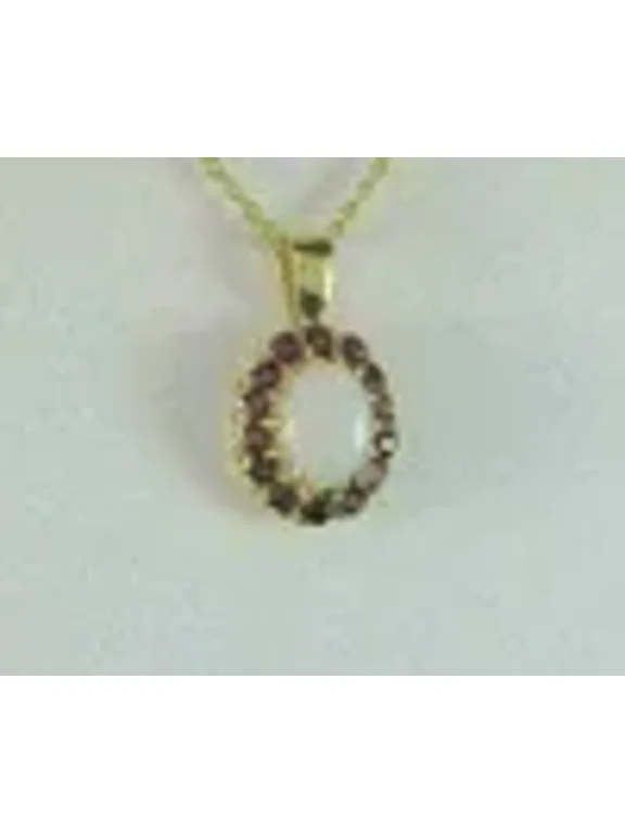 2Ct Oval Cut Fire Opal & Red Ruby Vintage Halo Pendant 14K Yellow Gold Finish
