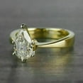 thumbnail image 1 of 2Ct Pear Cut Lab-Created Diamond Women Engagement Ring 14K Yellow Gold Plated, 1 of 4
