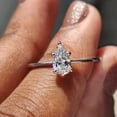 thumbnail image 1 of 2Ct Pear Cut Simulated Diamond Women's Weddings Gift Ring 14K White Gold Plated, 1 of 5