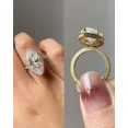 thumbnail image 1 of 2Ct Radiant Cut Simulated Diamond Women's Weddings Gift Ring 14K White Gold Plated, 1 of 5