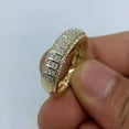 thumbnail image 1 of 2Ct Round Cut Lab-Created Diamond Cluster Women Wedding Band Ring 14k Yellow Gold Plated, 1 of 3