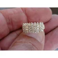 thumbnail image 1 of 2Ct Round Cut Lab Created Diamond Engagement Cluster Band Ring in 14k Yellow Gold Plated, 1 of 2