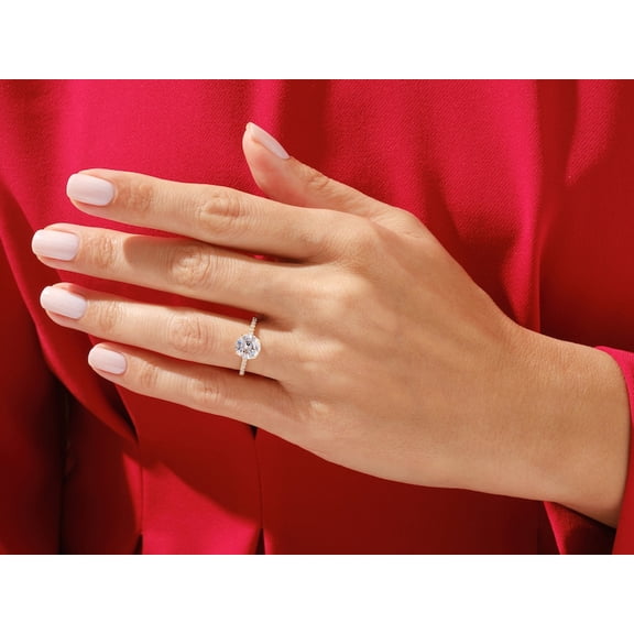 2Ct Round Cut Lab Created Diamond Engagement Ring In 14K Yellow Gold Plated