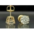 thumbnail image 1 of 2Ct Round Cut Lab Created Diamond Stud Women's Earrings 14K Yellow Gold Plated, 1 of 2