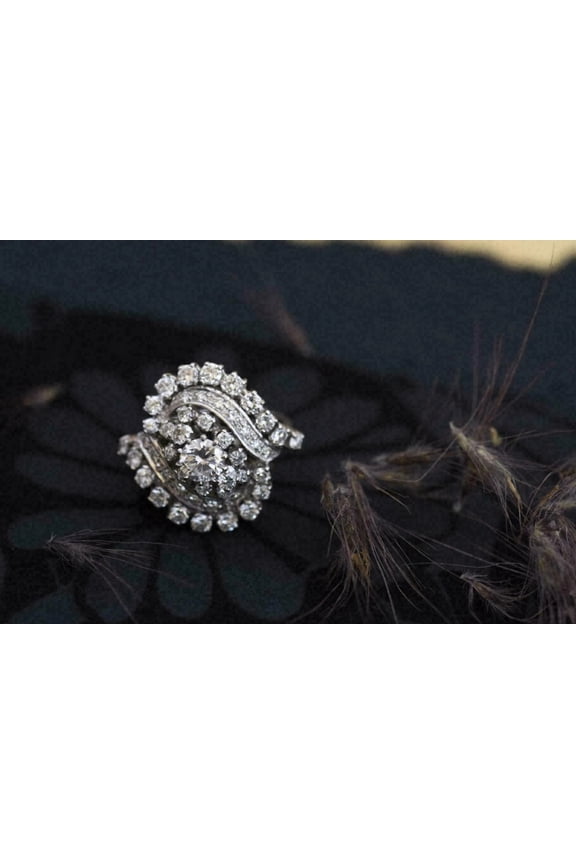 2Ct Round Cut Lab-Created Diamond Women Wedding Ring 14K White Gold Plated