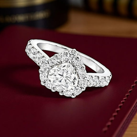 2.10Ct Round Cut Natural Moissanite Solitaire Men's Wedding Ring Yellow Gold Plated