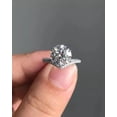 thumbnail image 1 of 2Ct Round Cut Simulated Diamond Solitaire Women's Engagement Ring 14k White Gold Plated 925 Sterling Silver, 1 of 3