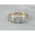 thumbnail image 1 of 2Ct Round Cut Simulated Diamond Women's Engagement Gift Ring 14k Yellow Gold Plated, 1 of 3