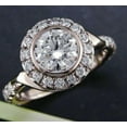 thumbnail image 1 of 2Ct Round Cut Simulated Diamond Women's Weddings Gift Ring 14K Rose Gold Plated, 1 of 2