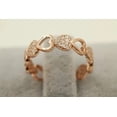 thumbnail image 1 of 2Ct Round Cut Simulated Simulated Diamond Women Wedding Ring 14K Rose Gold Plated Silver, 1 of 3