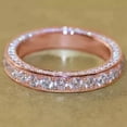 thumbnail image 1 of 2Ct Round Cut Simulated Women Eternity Wedding Band 14K Rose Gold Plated, 1 of 3