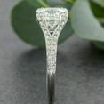 thumbnail image 1 of 2Ct Round Cut VVS1 Moissanite Solitaire Engagement Ring 14K White Gold Plated, 1 of 2