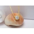 thumbnail image 1 of 2Ct Round Lab Created Bezel Diamond Solitaire 14K Yellow Gold Plated Pendant, 1 of 4