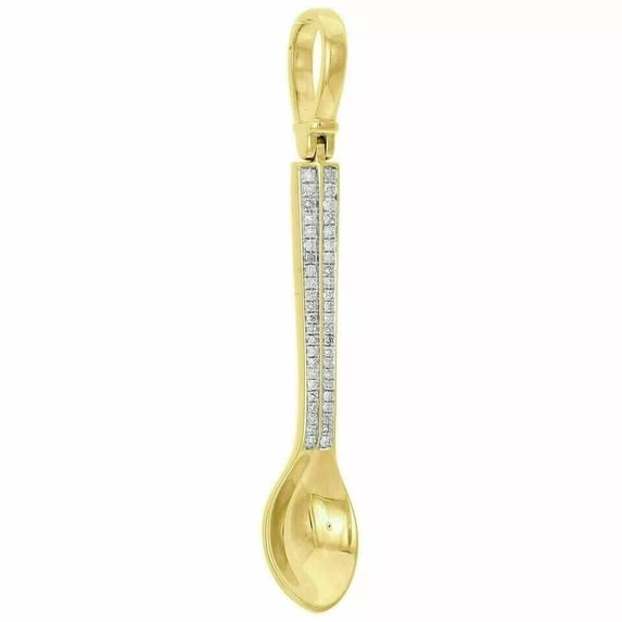 2Ct Round Lab-Created Diamond 14k Yellow Gold Plated Spoon Shape Gift ...