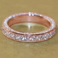 thumbnail image 1 of 2Ct Round Lab-Created Diamond Wedding Band Ring 14K Rose Gold Plated Silver, 1 of 5