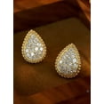thumbnail image 1 of 2Ct Round Lab Created Diamond Women Cluster Stud Earrings 14k Yellow Gold Plated, 1 of 3