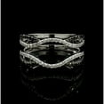 thumbnail image 1 of 2Ct Round Lab-Created Diamond Wrap Enhancer Wedding Ring 14K White Gold Plated, 1 of 4