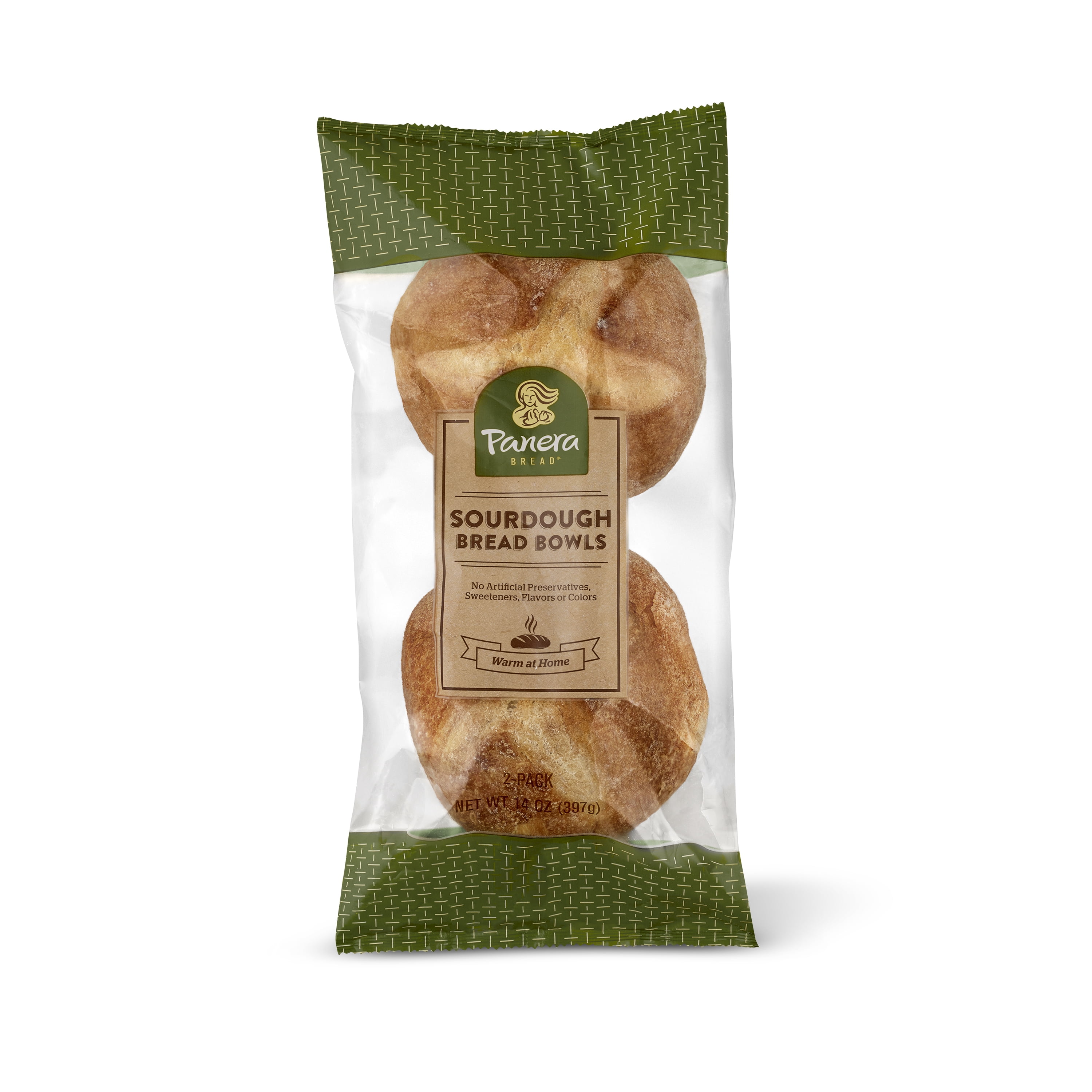 Panera Sourdough Bread Bowl, 2 Count, 14oz, Baked