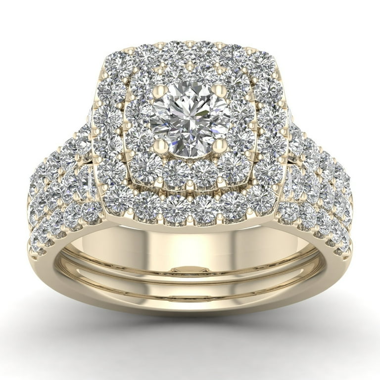 Double halo clearance bridal set