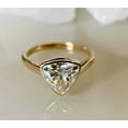 thumbnail image 1 of 2Ct Trillion Cut Lab-Created Diamond Women's Wedding Ring 14K Yellow Gold Plated Solid 925 Sterling Silver, 1 of 4