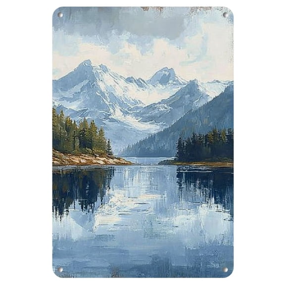 2D 1 Copper Iron Metal Painting Kit, Size 8X12 Inch, Frameless Iron, High Quality Metal Crafts for Artists to Reuse