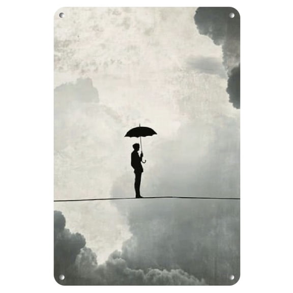 2D 1pc [] Iron Plate Image Anime Scenery Artwork Metal Iron Sign, Poster for Home Coffee Wall Decoration Metal Logo Wall Art Suitable for Bars, Clubs, Cafes, Restaurants, 20*30Cm/8*12Inch