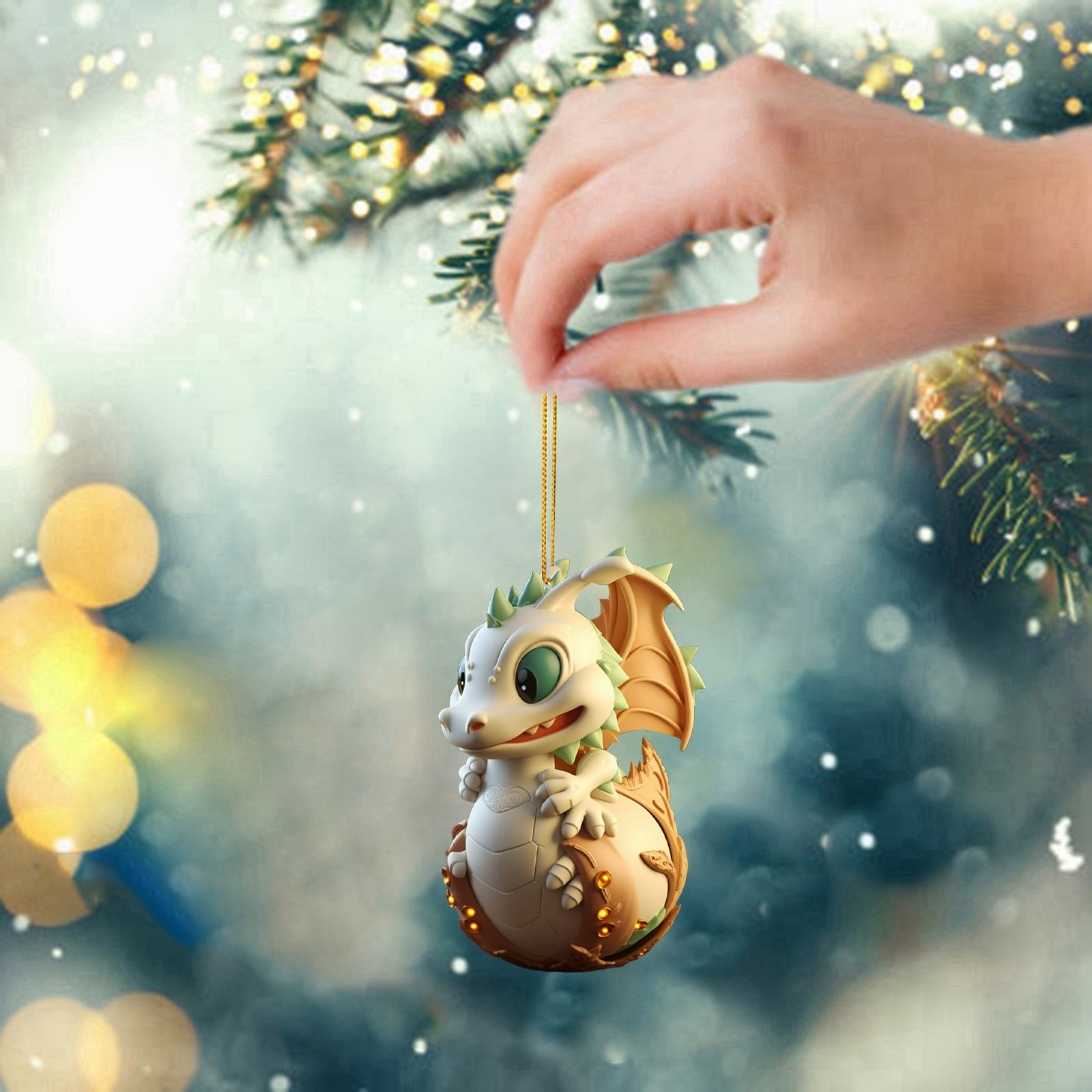 2D Acrylic Christmas Baby Pendant Christmas Miniature Easter Eggs Hummingbird Stained Glass