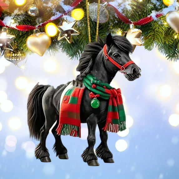 2D Acrylic Christmas Trailer Ornament, Flat Hanging Holiday Pendant for RV Enthusiasts, Festive Camper Decor for Xmas Tree, Home, and Festive Indoor Outdoor Holiday Decorations