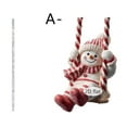 thumbnail image 1 of 2D Acrylic Christmas Tree Ornaments - Snowman,Elf,Cat & Dog on Candy Cane Swings,Lightweight Shatterproof Xmas Gifts for Home & Tree,Festive Party Favors,3.14in, 1 of 3
