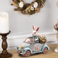 thumbnail image 1 of 2D Acrylic Easter Bunny Driving Car Ornament, Whimsical Spring Desktop Decor, 3 Design Options for Home, Office, and Easter Celebrations, 1 of 3