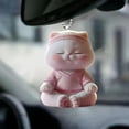 thumbnail image 1 of 2D Acrylic Easter Car Pendant - Flat Keychain Decor for Backpack Handbag Interior, 1 of 6