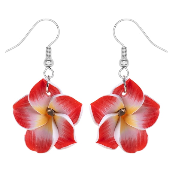 2D Acrylic Flower Dangle Earrings, Lightweight Colorful Drop Earrings for Women Summer Vacation Gift (Style B)