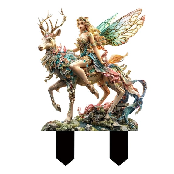 2D Acrylic Garden Stake Decoration Handcrafted Figurine With Intricate Details, Large Pot Plants Ground Insert Accessories For Home Garden, Decorative Outdoor Stake For Fall And