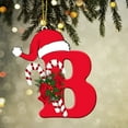 thumbnail image 1 of 2D Acrylic Letter Ornaments Christmas Tree Decoration, Cebalnir Personalized Christmas Letter Christmas Tree Hanging Pendant, Xmas Alphabet Letters for Christmas Tree DIY Craft Christmas Ornaments, 1 of 6